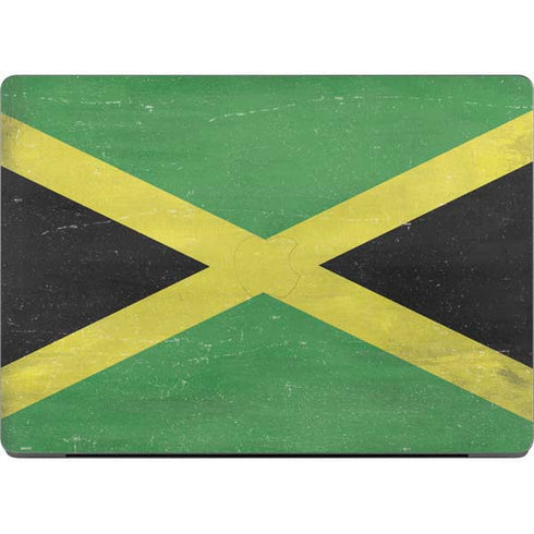 Jamaica Flag Distressed Apple MacBook Pro 14-inch Skin
